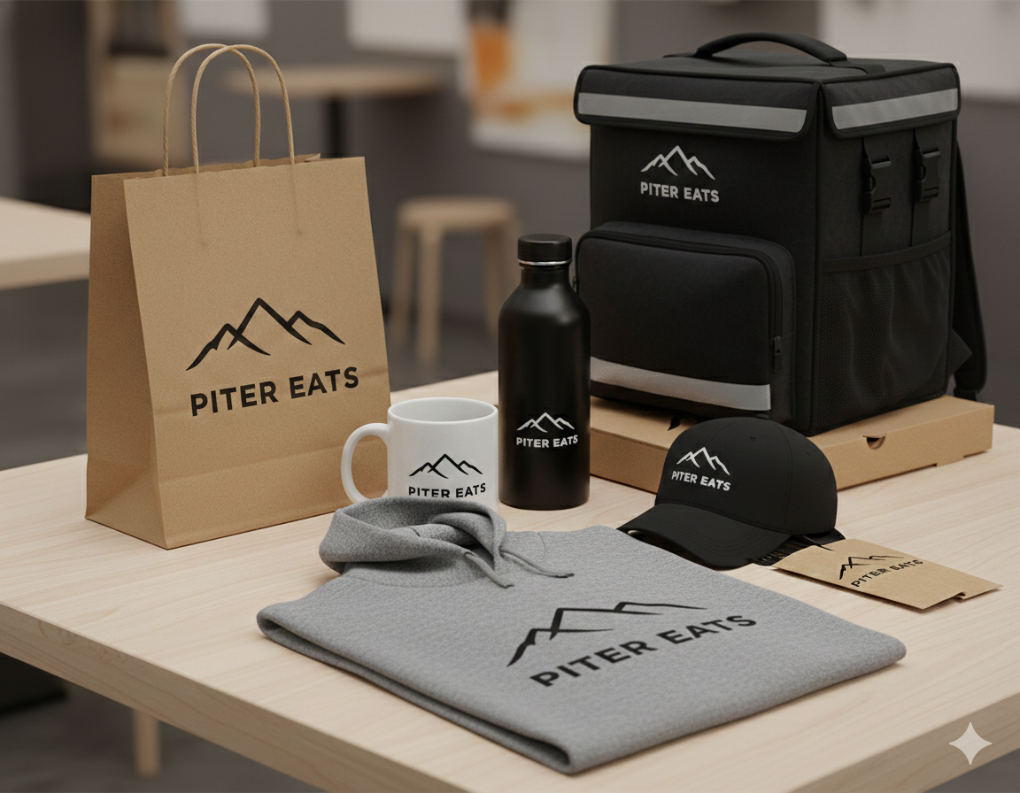 Piter Eats Branding - Productos de marca